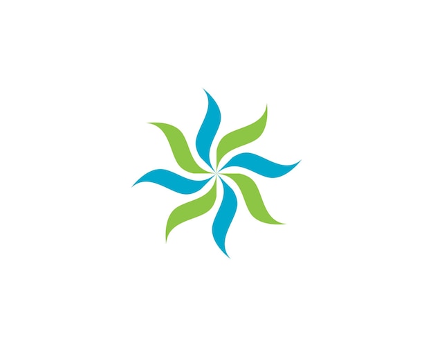 Plantilla de logotipo de diseño de flores de loto