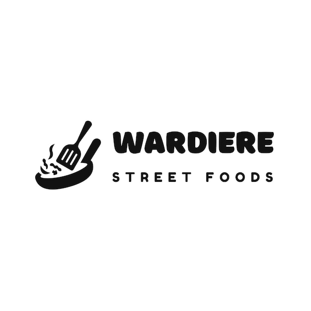 Plantilla de logotipo de diseño ilustrativo de comida callejera de Wardiere