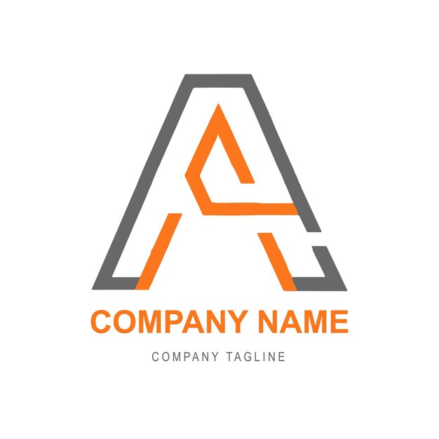 plantilla de logotipo de diseño vectorial plano pluma pluma