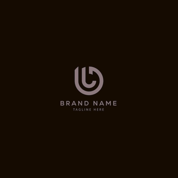 plantilla de logotipo dl moderno