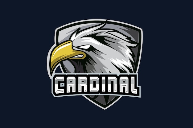 Plantilla de logotipo de eagle e-sports team