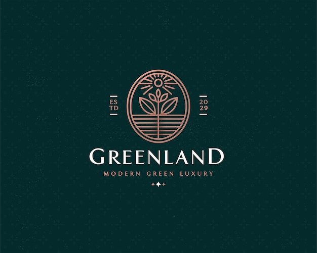 plantilla de logotipo de edificio inmobiliario de apartamentos de hoteles de Groenlandia para negocios