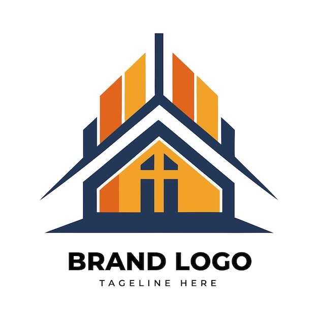 plantilla de logotipo de edificios y bienes raíces contemporáneos