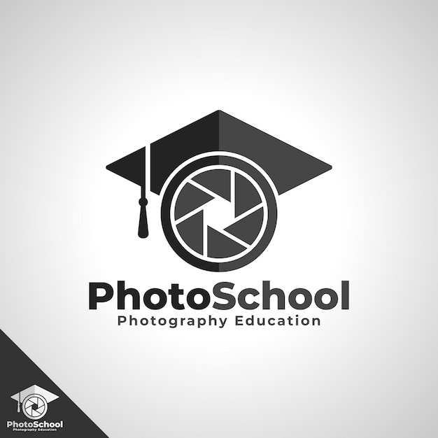 Vector plantilla de logotipo de educación fotográfica