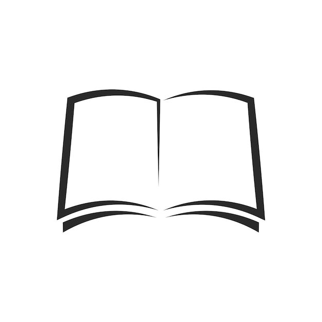 Plantilla de logotipo de educación de libros