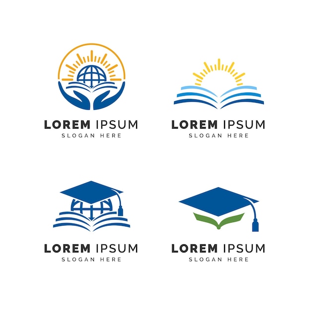 Plantilla de logotipo de educación