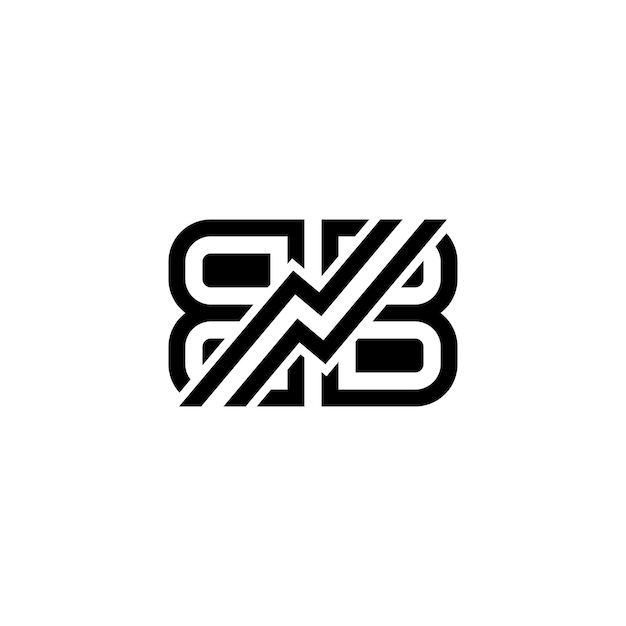 Plantilla de logotipo eléctrico con letra BB