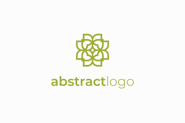 Plantilla de logotipo elegante de lujo abstracto