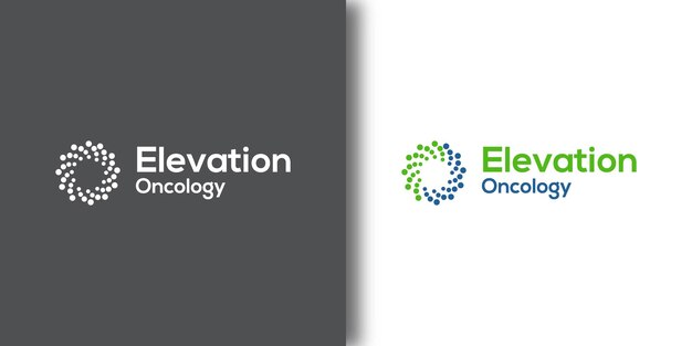 Plantilla de logotipo ELEVATION ONCOLOGY con concepto moderno
