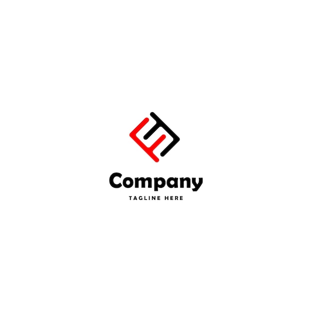 Plantilla de logotipo de empresa de diseño plano