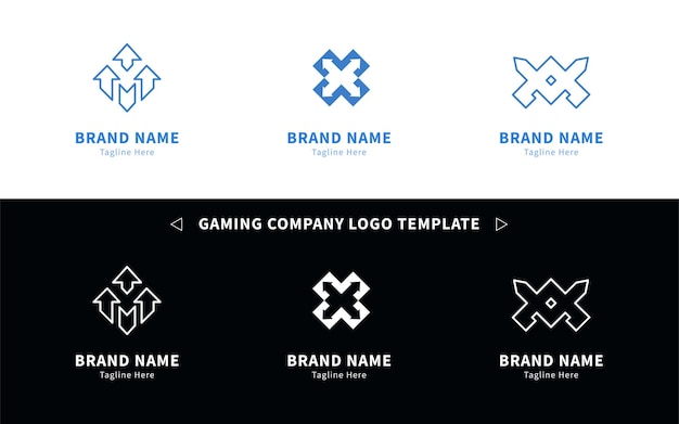 plantilla del logotipo de la empresa de juegos