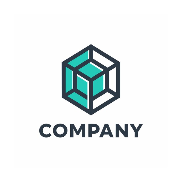 plantilla de logotipo de la empresa minimalista