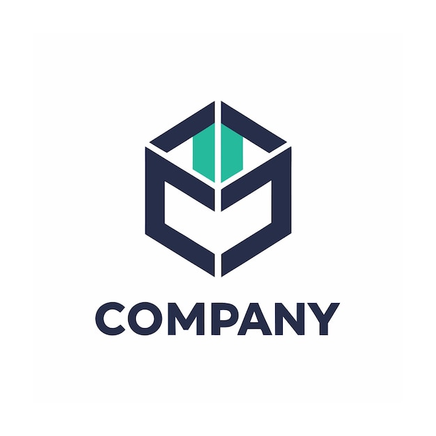 plantilla de logotipo de la empresa minimalista