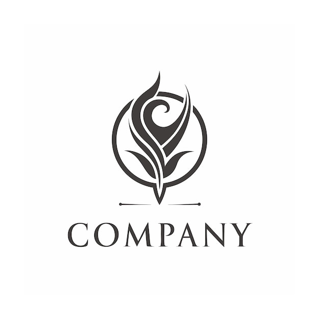 plantilla de logotipo de la empresa minimalista