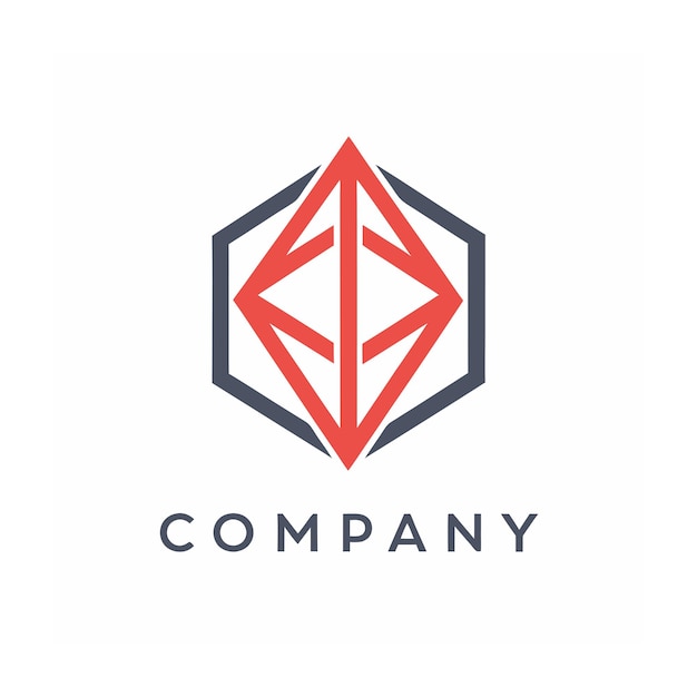 plantilla de logotipo de la empresa minimalista