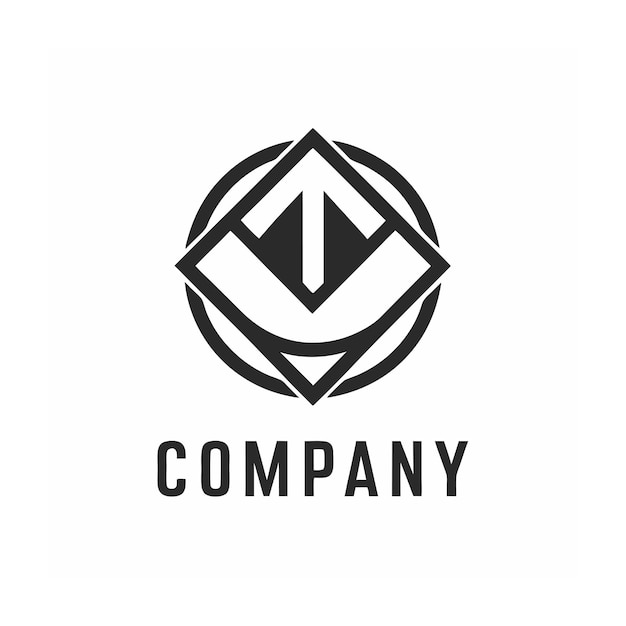 plantilla de logotipo de la empresa minimalista