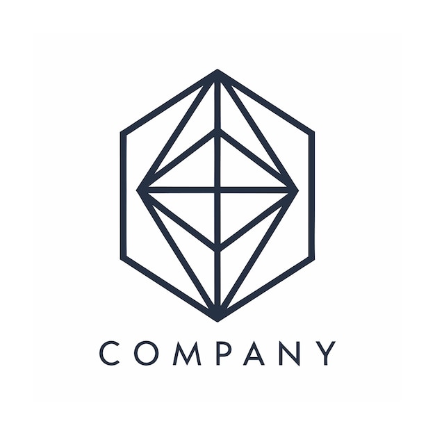 plantilla de logotipo de la empresa minimalista