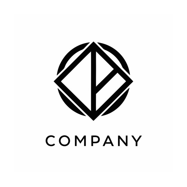 plantilla de logotipo de la empresa minimalista