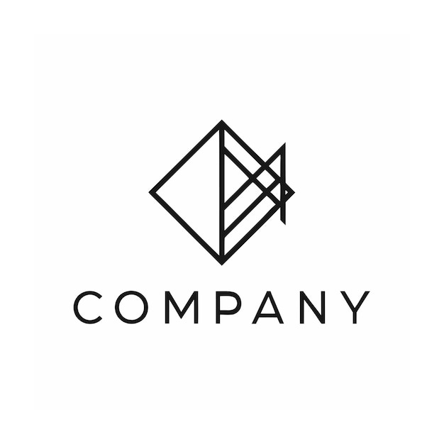 plantilla de logotipo de la empresa minimalista