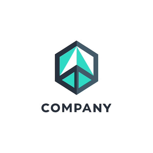 plantilla de logotipo de la empresa minimalista