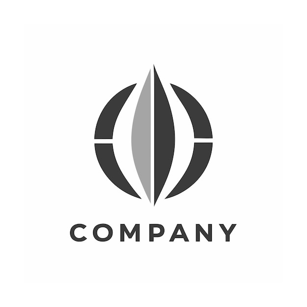 plantilla de logotipo de la empresa minimalista
