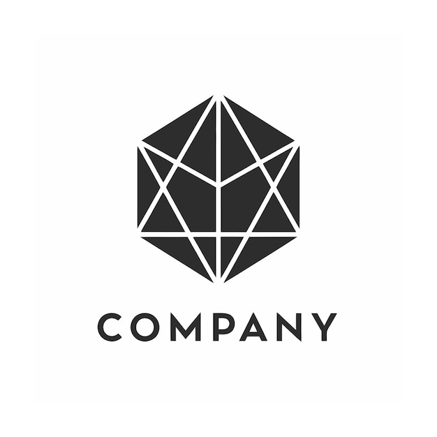 plantilla de logotipo de la empresa minimalista