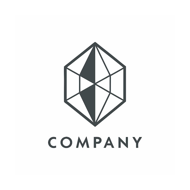 plantilla de logotipo de la empresa minimalista