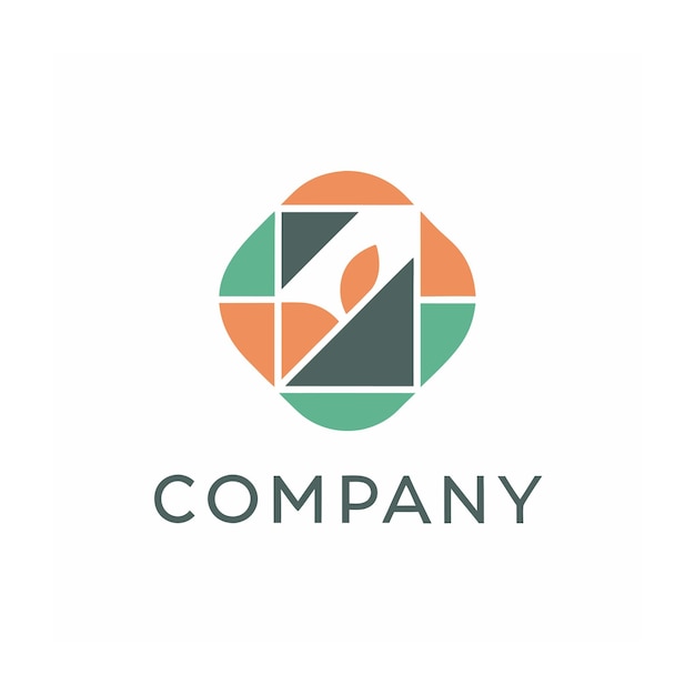 plantilla de logotipo de la empresa minimalista