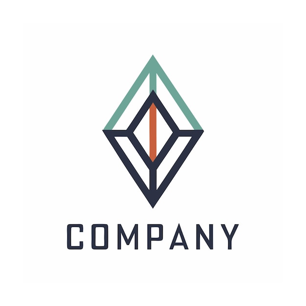 plantilla de logotipo de la empresa minimalista