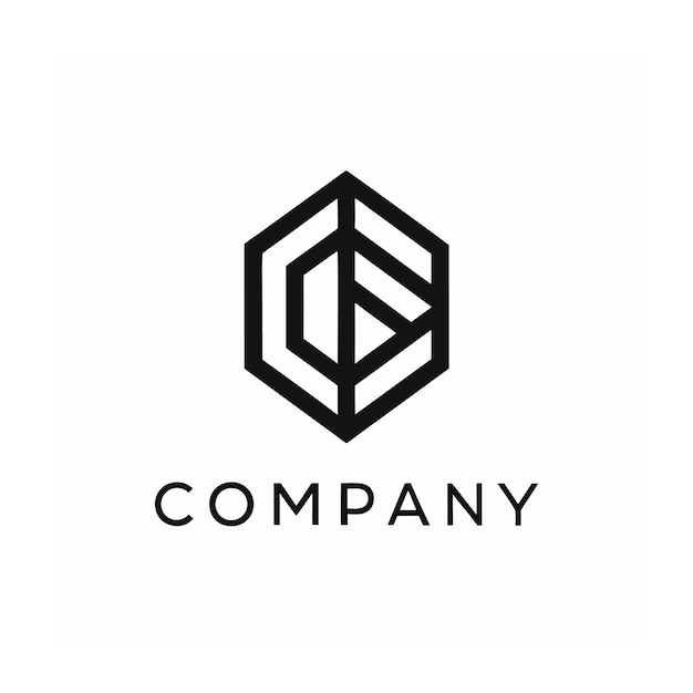 plantilla de logotipo de la empresa minimalista