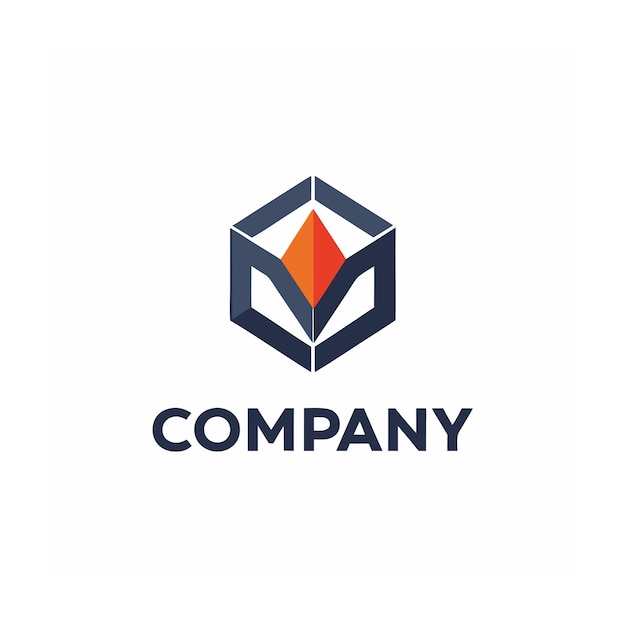 plantilla de logotipo de la empresa minimalista