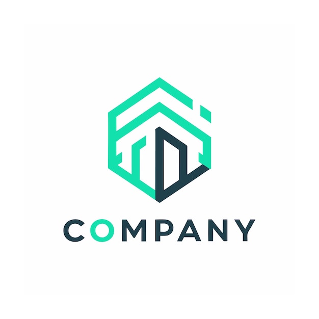 plantilla de logotipo de la empresa minimalista