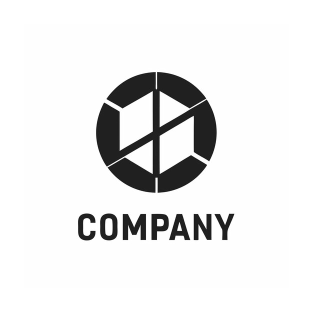 plantilla de logotipo de la empresa minimalista