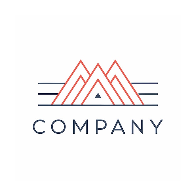 plantilla de logotipo de la empresa minimalista