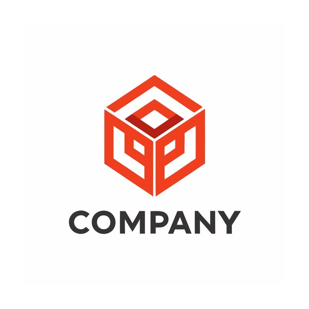 plantilla de logotipo de la empresa minimalista