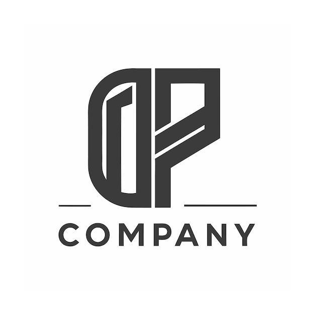 plantilla de logotipo de la empresa minimalista