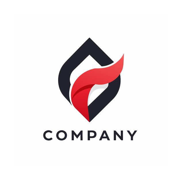 plantilla de logotipo de la empresa minimalista