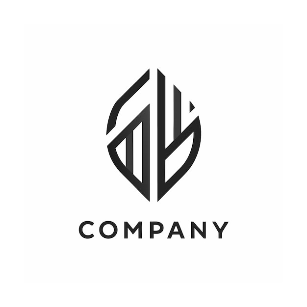 plantilla de logotipo de la empresa minimalista