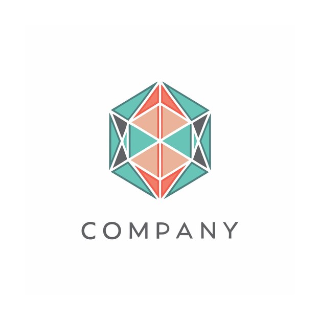 plantilla de logotipo de la empresa minimalista