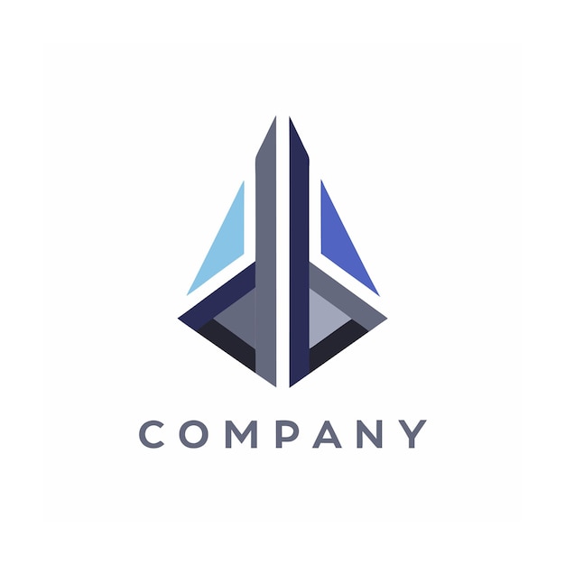 plantilla de logotipo de la empresa minimalista