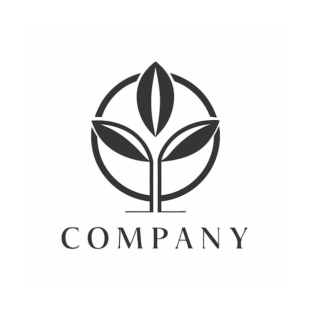 plantilla de logotipo de la empresa minimalista
