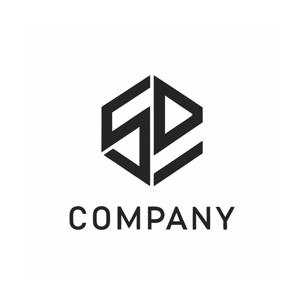 plantilla de logotipo de la empresa minimalista