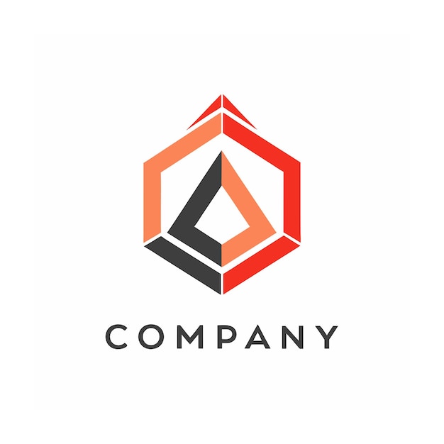 plantilla de logotipo de la empresa minimalista