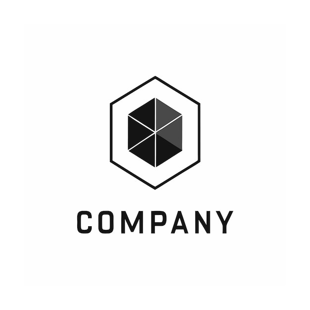 plantilla de logotipo de la empresa minimalista
