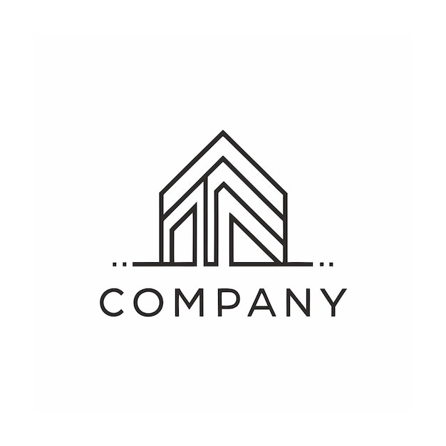 plantilla de logotipo de la empresa minimalista