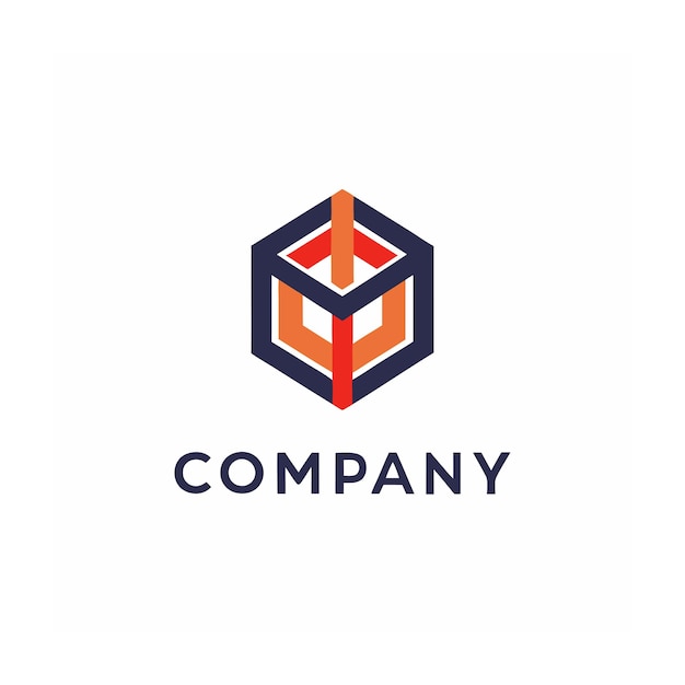 plantilla de logotipo de la empresa minimalista