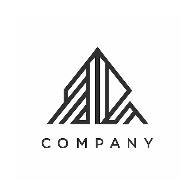 plantilla de logotipo de la empresa minimalista