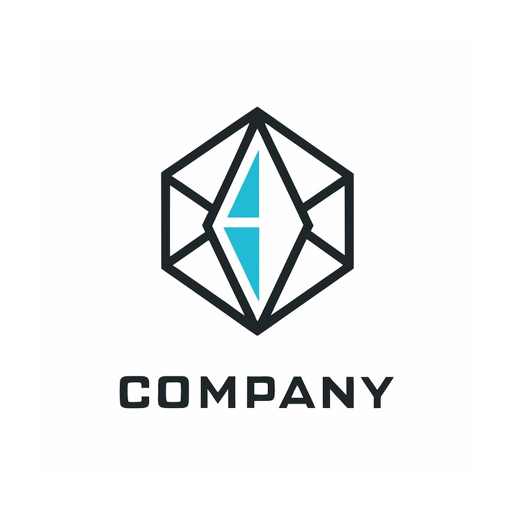 Vector plantilla de logotipo de la empresa minimalista