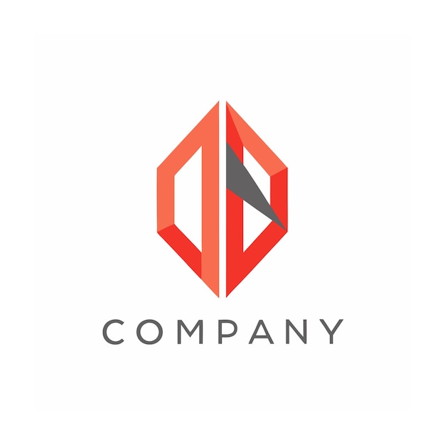 plantilla de logotipo de la empresa minimalista