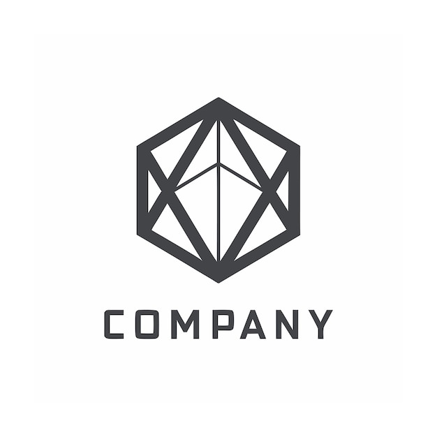 plantilla de logotipo de la empresa minimalista